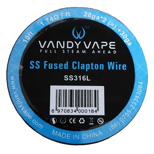 Vandy Vape SS316L Fused Clapton Draht