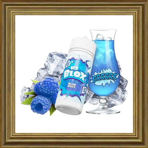 Ice Blox Blue Razz 100ml 120ml Shortfill Liquid