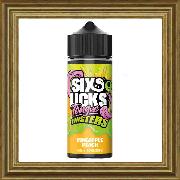 Six Licks Pinapple Peach Shortfill Liquid