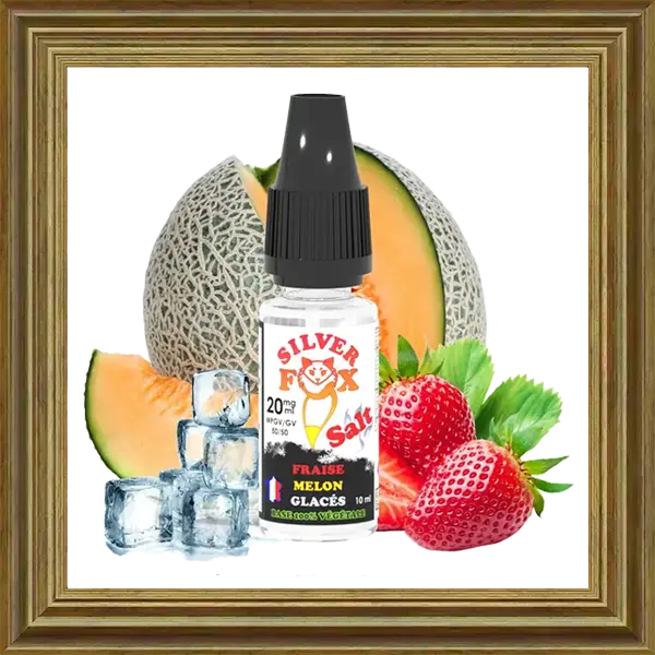 ViP Silver Fox Fraise Melon Glaces Nikotinsalz Liquid