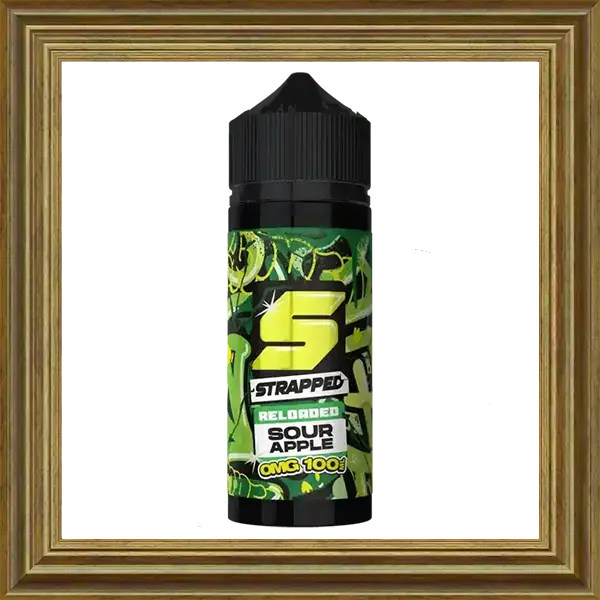 Strapped Sour Apple Refresher 100ml 120ml Shortfill Liquid