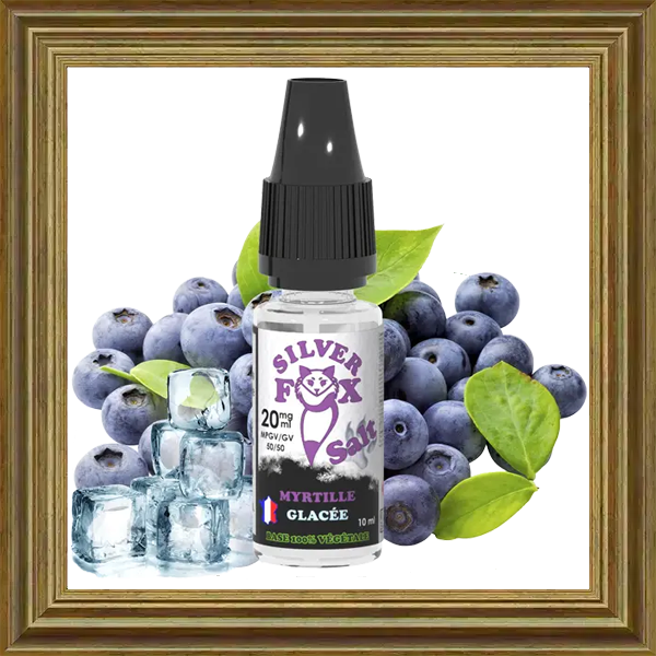 ViP Silver Fox Myrtille Glaces Nikotinsalz Liquid