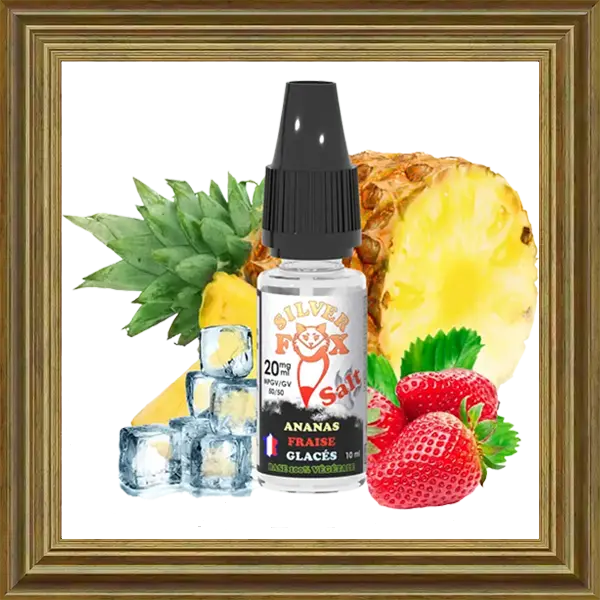 ViP Silver Fox Ananas Frais Glaces Nikotinsalz Liquid