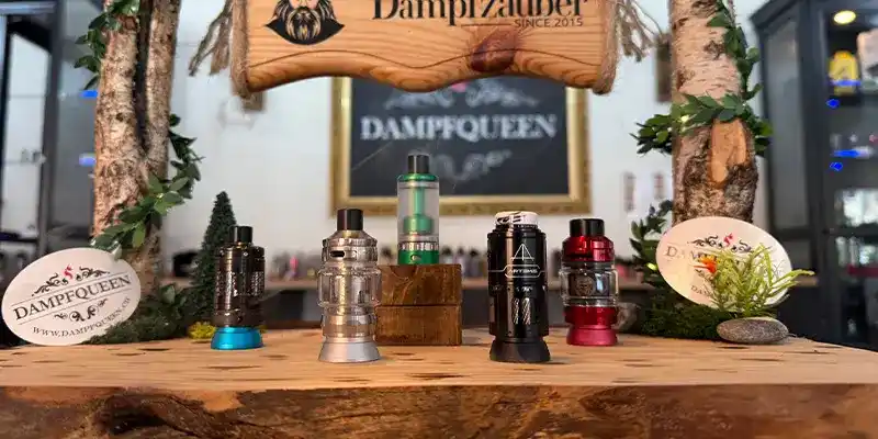 Ein Bild verschiedener Verdampfer bei Dampfqueen