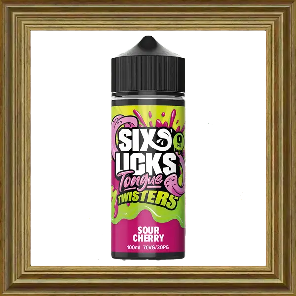 Six Licks Sour Cherry Shortfill Liquids