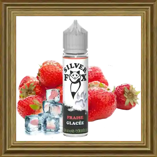 Silver Fox Fraise Glacee 50ml 70ml Shortfill Liquid