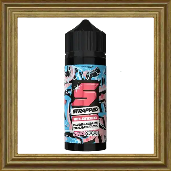 Strapped Reloaded Bubblegum Drumstick 100ml 120ml Shortfill Liquid
