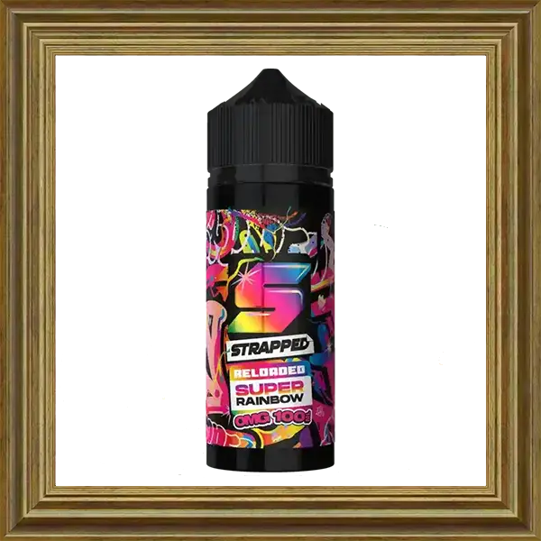 Strapped Reloaded Super Rainbow 100ml 120ml Shortfill Liquid
