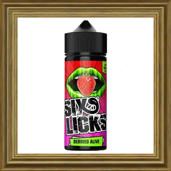 Six Licks Berried Alive 100ml 120ml Shortfill Liquid