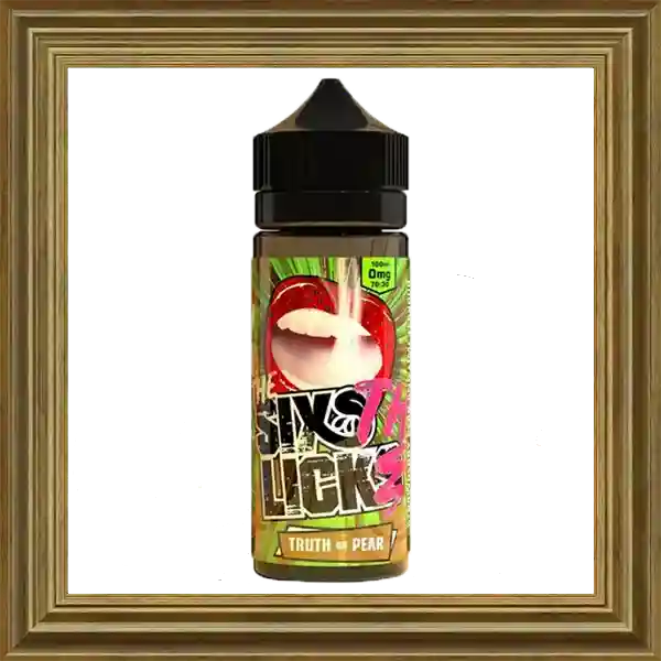 Six Licks Truth or Pear 100ml 120ml Shortfill Liquid