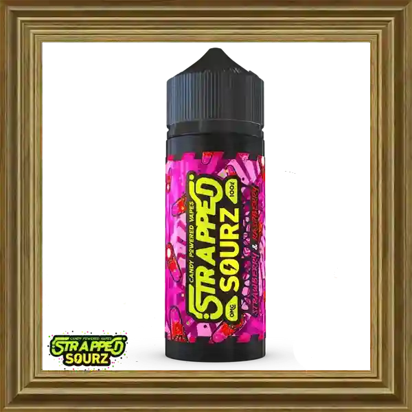 Strapped Sourz Strawberry Raspberry 120ml Shortfill Liquid