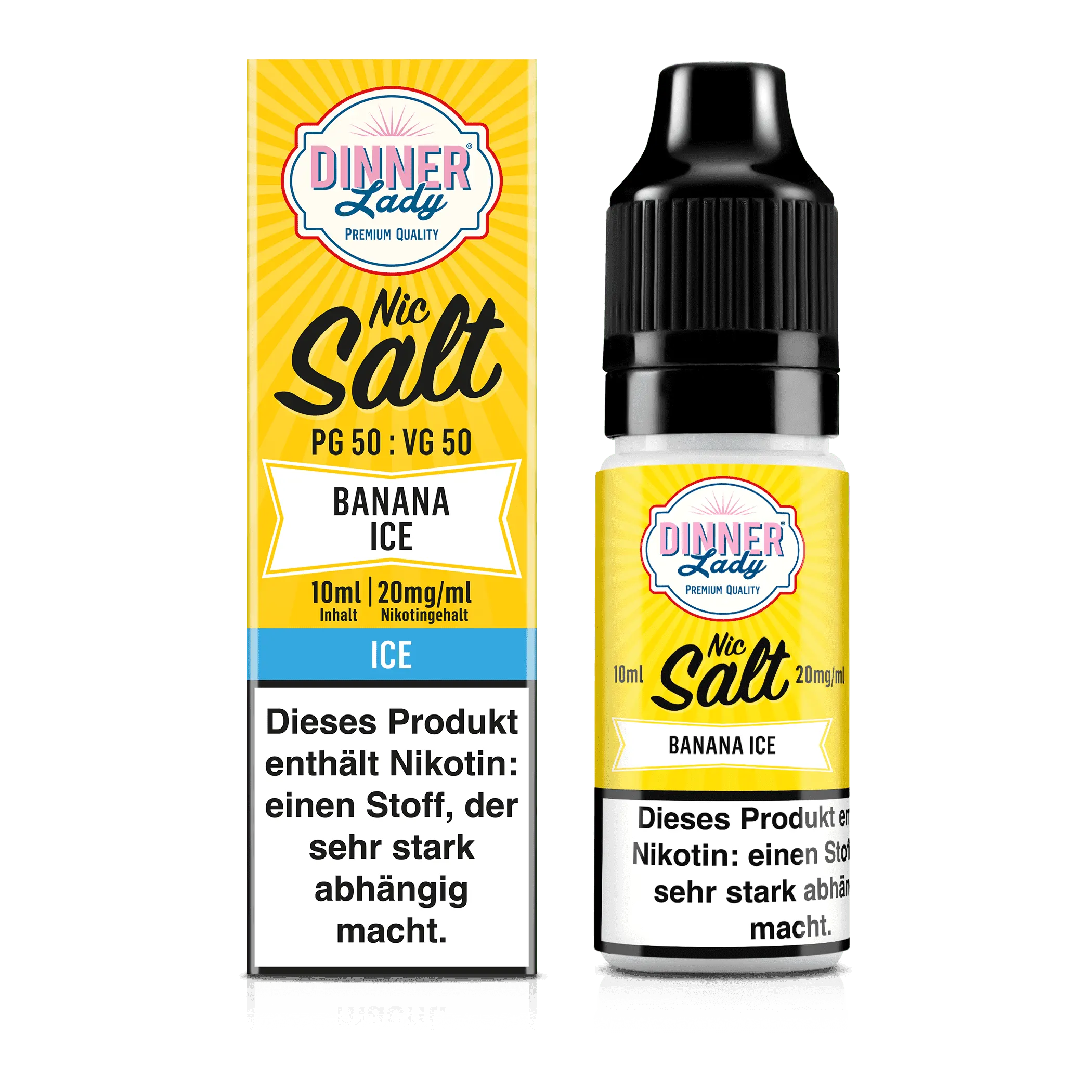 Dinner Lady Banana Ice 10ml/20mg Nikotinsalz Liquid