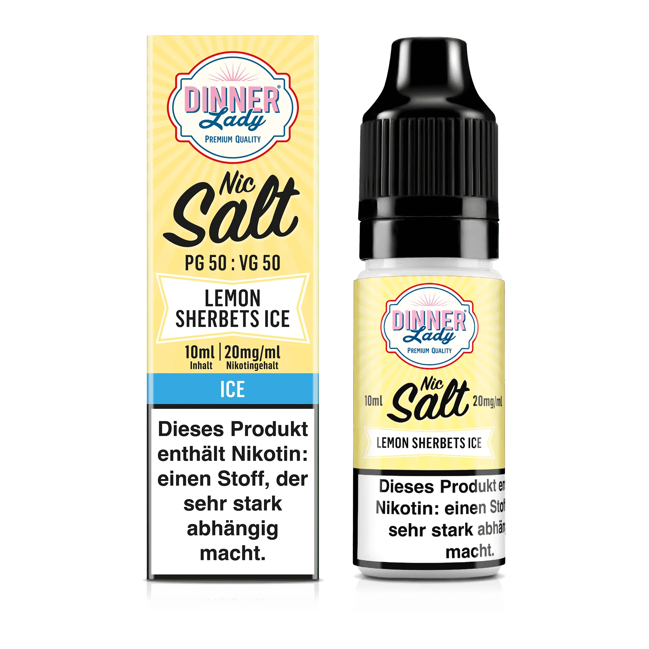 Dinner Lady Lemon Sherbets Ice 10ml/20mg Nikotinsalz Liquid