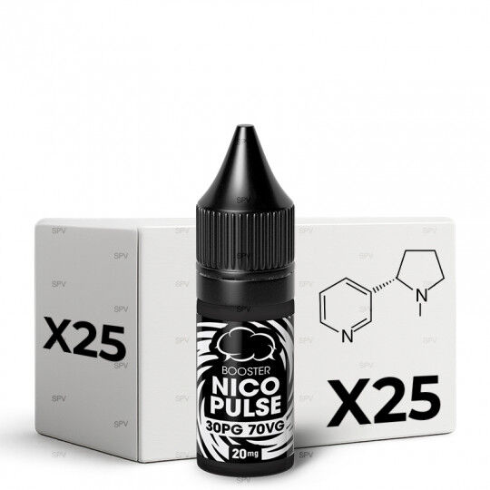 Nikotin-Shot Nico Pulse 20 mg/ml (30 PG/70 VG)- Eliquid France 10 ml