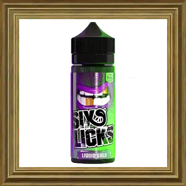 Six Licks Liquid Gold 100ml 120ml Shortfill Liquid