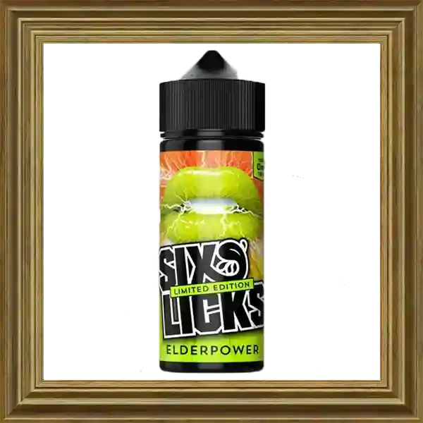 Six Licks Elderpower 100ml 120ml Shortfill Liquid